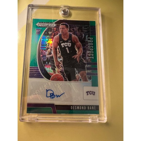 Desmond bane signature auto 2020 panini prizm prospects green #pa-db